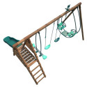 Station de jeux en bois autoclave Jacinthe 394x354x222cm – SOULET