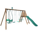 Station de jeux en bois autoclave Jacinthe 394x354x222cm – SOULET