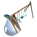 Station de jeux en bois autoclave Camélia 426x354x222cm – SOULET