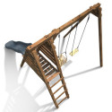 Station de jeux en bois autoclave Prune 261x351x224cm – SOULET