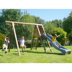Station de jeux en bois autoclave Fleur 286x351x224cm – SOULET
