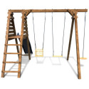 Station de jeux en bois autoclave Fleur 286x351x224cm – SOULET