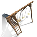 Station de jeux en bois autoclave Fleur 286x351x224cm – SOULET