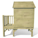 Cabane de jeux en bois traité sur pilotis Winny 123x169x158cm SOULET