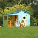 Cabane de jeux en bois traité avec préau Hacienda 256x191x180cm SOULET