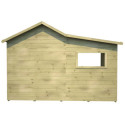 Cabane de jeux en bois traité avec préau Hacienda 256x191x180cm SOULET