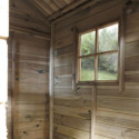 Cabane de jeux en bois traité avec préau Hacienda 256x191x180cm SOULET