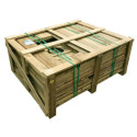 Cabane de jeux en bois traité avec préau Hacienda 256x191x180cm SOULET