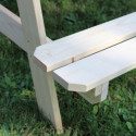 Table de pique-nique en bois avec bac à sable intégré 90x91x50cm SOULET