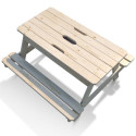 Table de pique-nique en bois avec bac à sable intégré 90x91x50cm SOULET