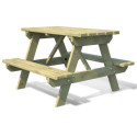 Table de pique-nique en bois traité autoclave 90x89x56cm - SOULET