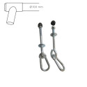 Crochets mousquetons pour portiques Soulet, vendus en lot de 2