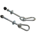 Crochets mousquetons pour portiques Soulet, vendus en lot de 2