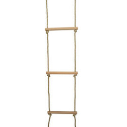 Échelle de corde avec 5 barreaux en bois, pour les portiques SOULET
