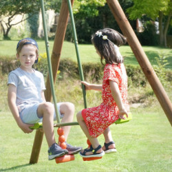 Vis-à-vis métallique pour deux enfants compatible avec portiques SOULET