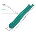 Glissière L219cm double vague, compatible avec portiques SOULET