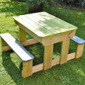 Table de pique-nique en bois pour enfants 80x100x53cm Wendi Toys