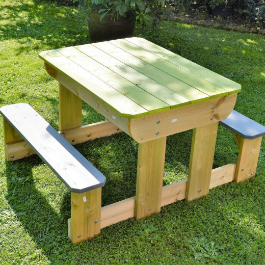 Table de pique-nique en bois pour enfants 80x100x53cm Wendi Toys