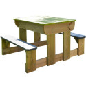 Table de pique-nique en bois pour enfants 80x100x53cm Wendi Toys