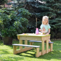 Table de pique-nique en bois pour enfants 80x100x53cm Wendi Toys