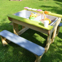Table de pique-nique en bois pour enfants 80x100x53cm Wendi Toys
