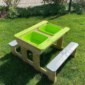 Table de pique-nique en bois pour enfants 80x100x53cm Wendi Toys