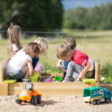 Bac à sable en bois avec bancs rabattables 120x120x25cm Wendi Toys