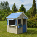 Cabane de jeux en bois pour enfants 120x120x155cm Delfin Wendi Toys
