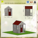 Cabane de jeux en bois pour enfants 120x120x155cm Fuchs de Wendi Toys