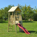 Tour de jeux en bois pour enfants 110x260x270cm Hase de Wendi Toys