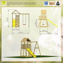Tour de jeux en bois pour enfants 280x270x270cm Biene de Wendi Toys