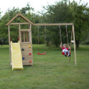 Tour de jeux en bois pour enfants 340x280x270cm Pinguin de Wendi Toys