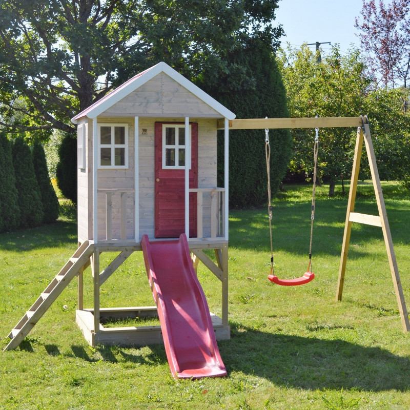 Cabane de jeux en bois pour enfants 350x290x242cm Alpaka de Wendi Toys