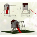 Cabane de jeux en bois 330x350x242cm Elefant de Wendi Toys