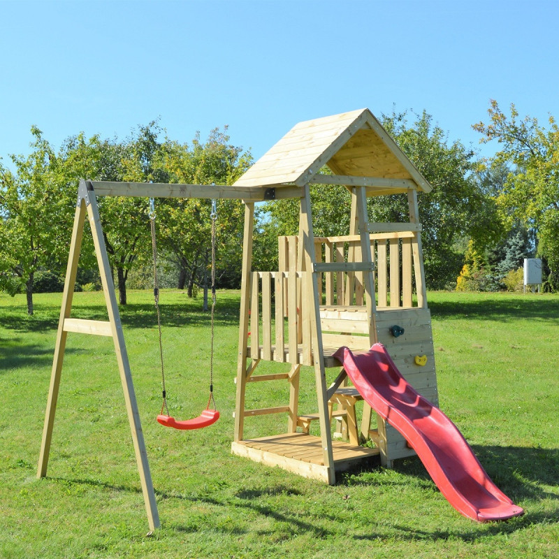 Tour de jeux en bois pour enfants 290x270x270cm Gorilla de Wendi Toys