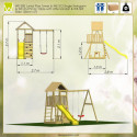 Tour de jeux en bois pour enfants 280x270x270cm Pelikan de Wendi Toys