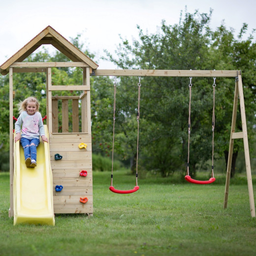 Tour de jeux en bois pour enfants 280x340x270cm Giraffe de Wendi Toys