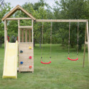 Tour de jeux en bois pour enfants 280x340x270cm Giraffe de Wendi Toys