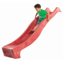 Toboggan rouge 232cm en plastique pour la plate-forme de 125cm - Akubi
