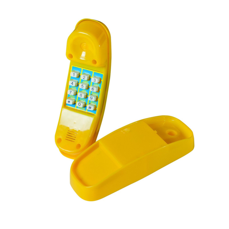 Téléphone en plastique jaune pour les aires de jeux - Akubi