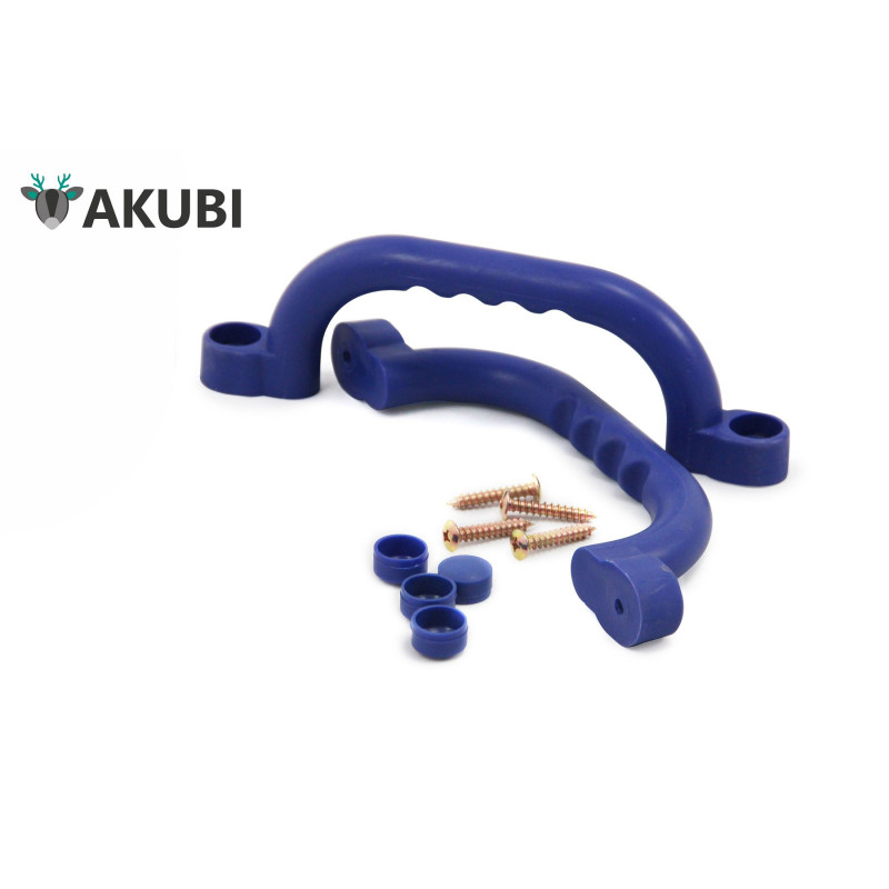 Poignées en plastique bleu pour les aires de jeux - set de 2 - Akubi