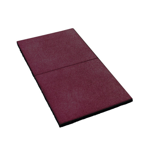 Tapis anti-chute en caoutchouc rouge pour les aires de jeux - Akubi