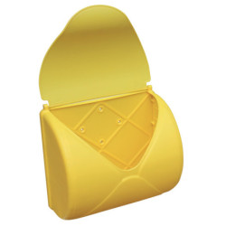 Boîte aux lettres en plastique jaune pour les aires de jeux - Akubi