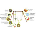 Portique en bois autoclave Polo 307x189x222cm – SOULET