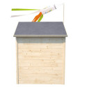 Cabane de jeux en bois brut Garance avec manche à vent - SOULET