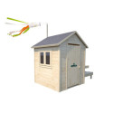 Cabane de jeux en bois brut Tiana avec table de pique-nique - SOULET