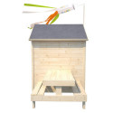 Cabane de jeux en bois brut Tiana avec table de pique-nique - SOULET