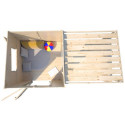Cabane de jeux en bois brut Santa Barbara avec pergola - SOULET