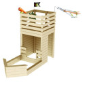 Cabane de jeux en bois brut Pirate avec bac à sable - SOULET