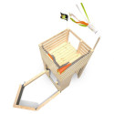 Cabane de jeux en bois brut Pirate avec bac à sable - SOULET